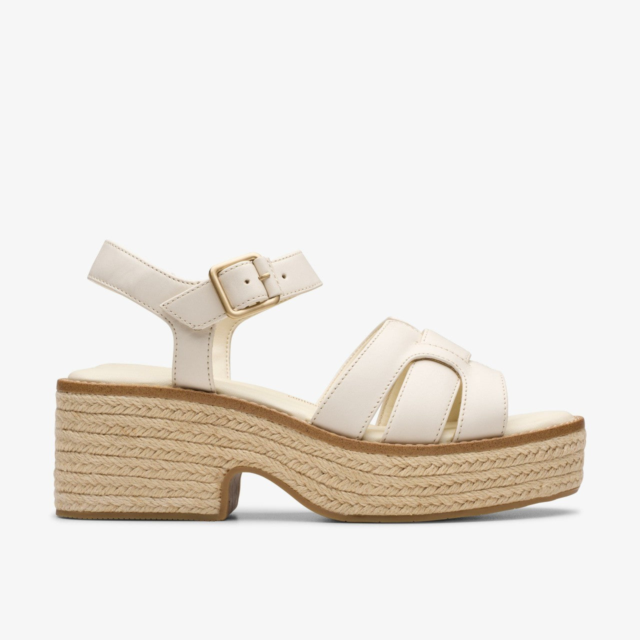 Coledale Strap Cream Leather Clarks Women