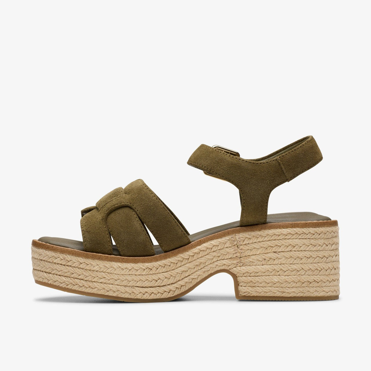 Coledale Strap Dark Olive Suede Clarks Women