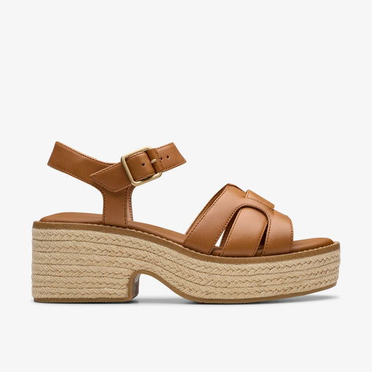 Coledale Strap Tan Leather Clarks Women