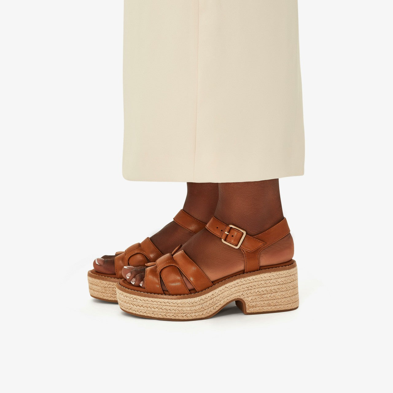 Coledale Strap Tan Leather Clarks Women