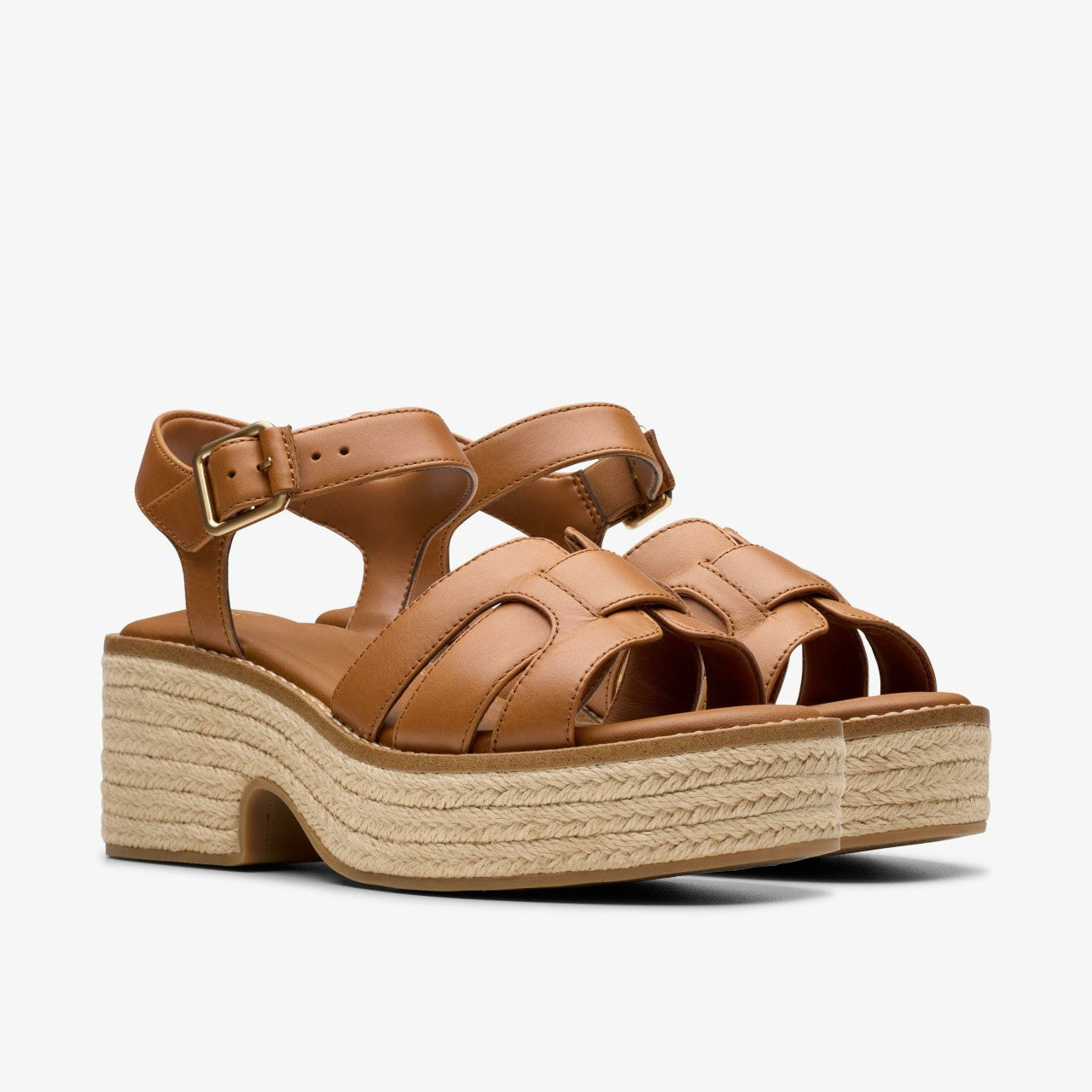 Coledale Strap Tan Leather Clarks Women