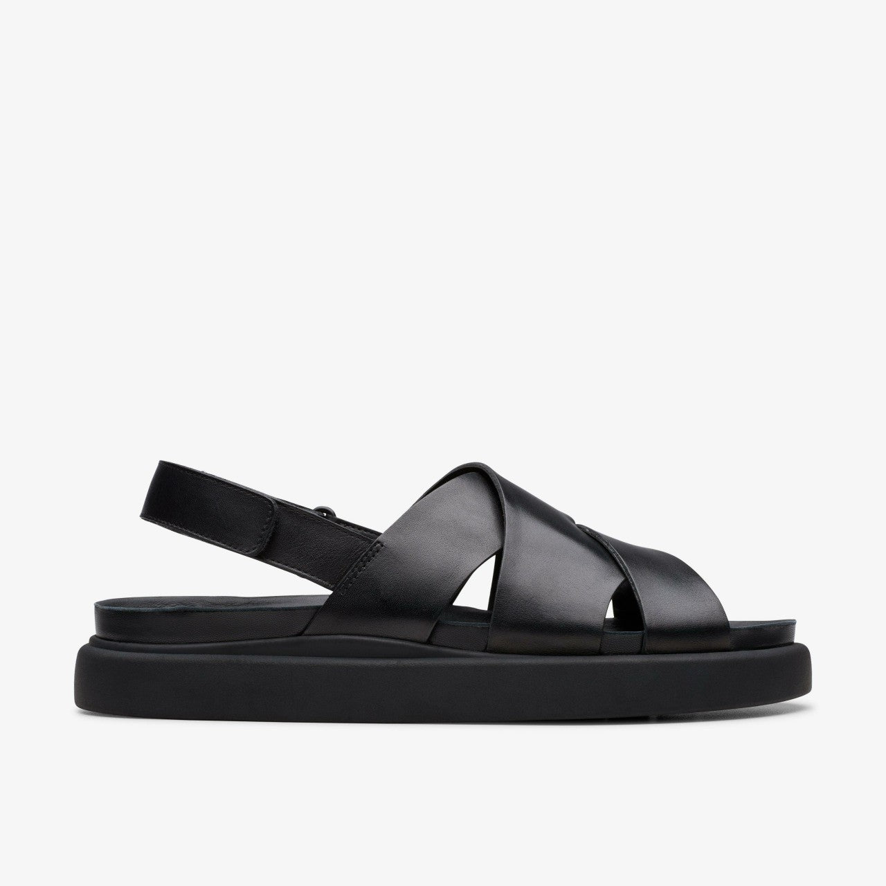 Aristella Sun Black Leather Clarks Women