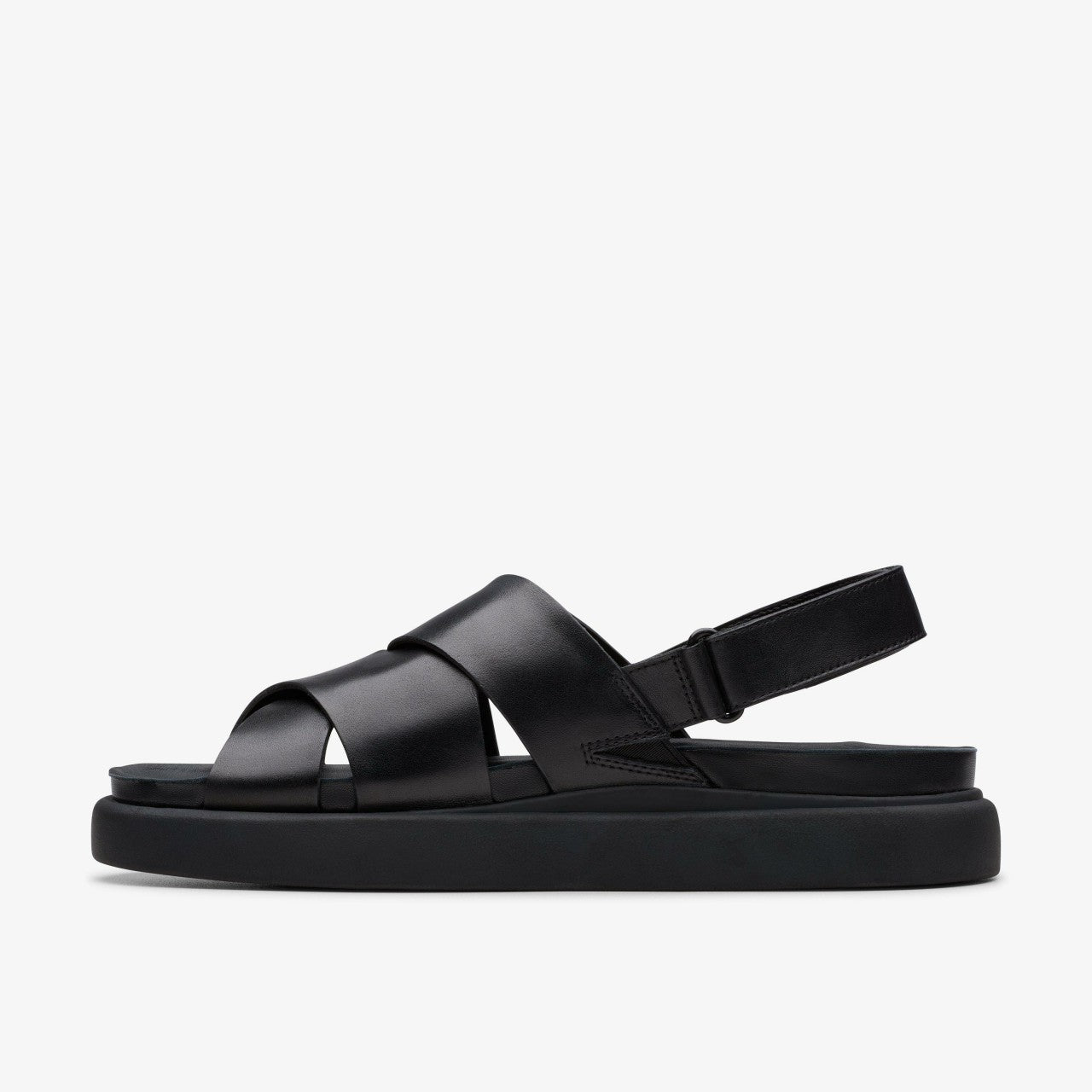 Aristella Sun Black Leather Clarks Women