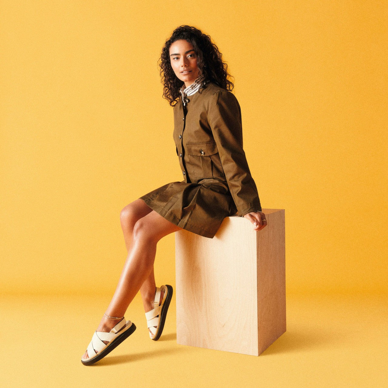Aristella Sun Cream Leather Clarks Women