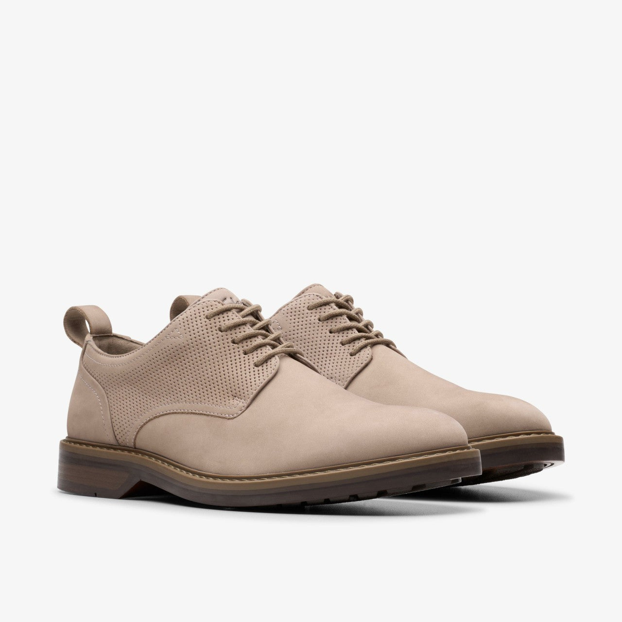 Aldwin Lace Grey Nubuck Clarks Men