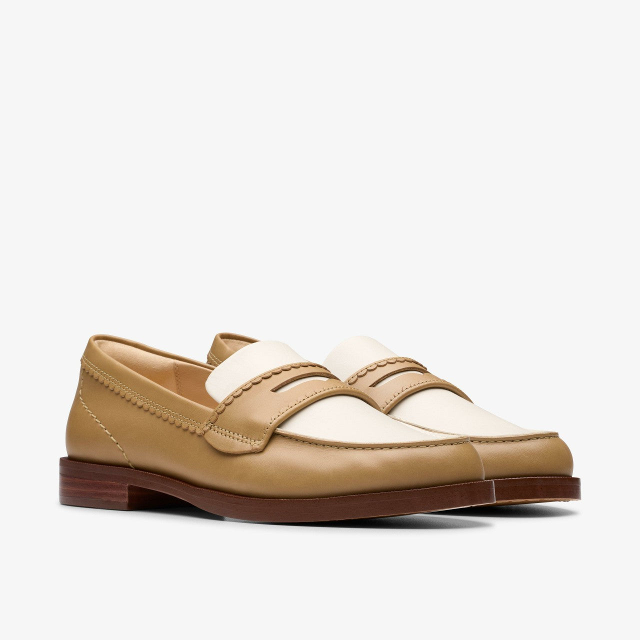 Straven Edge Light Tan Combination Clarks Women