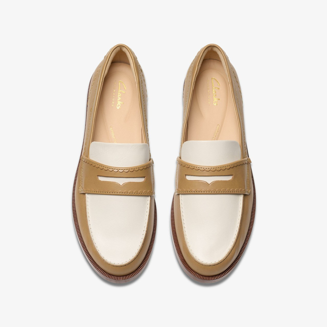 Straven Edge Light Tan Combination Clarks Women