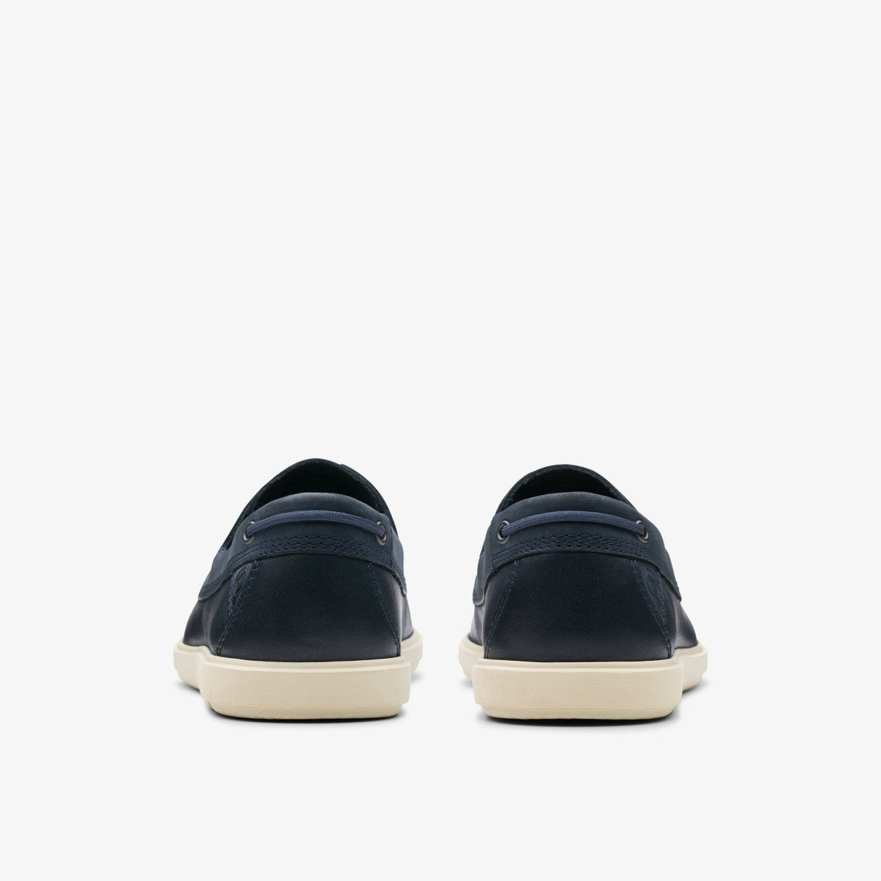 Bratton Boat Navy Leather Clarks Men