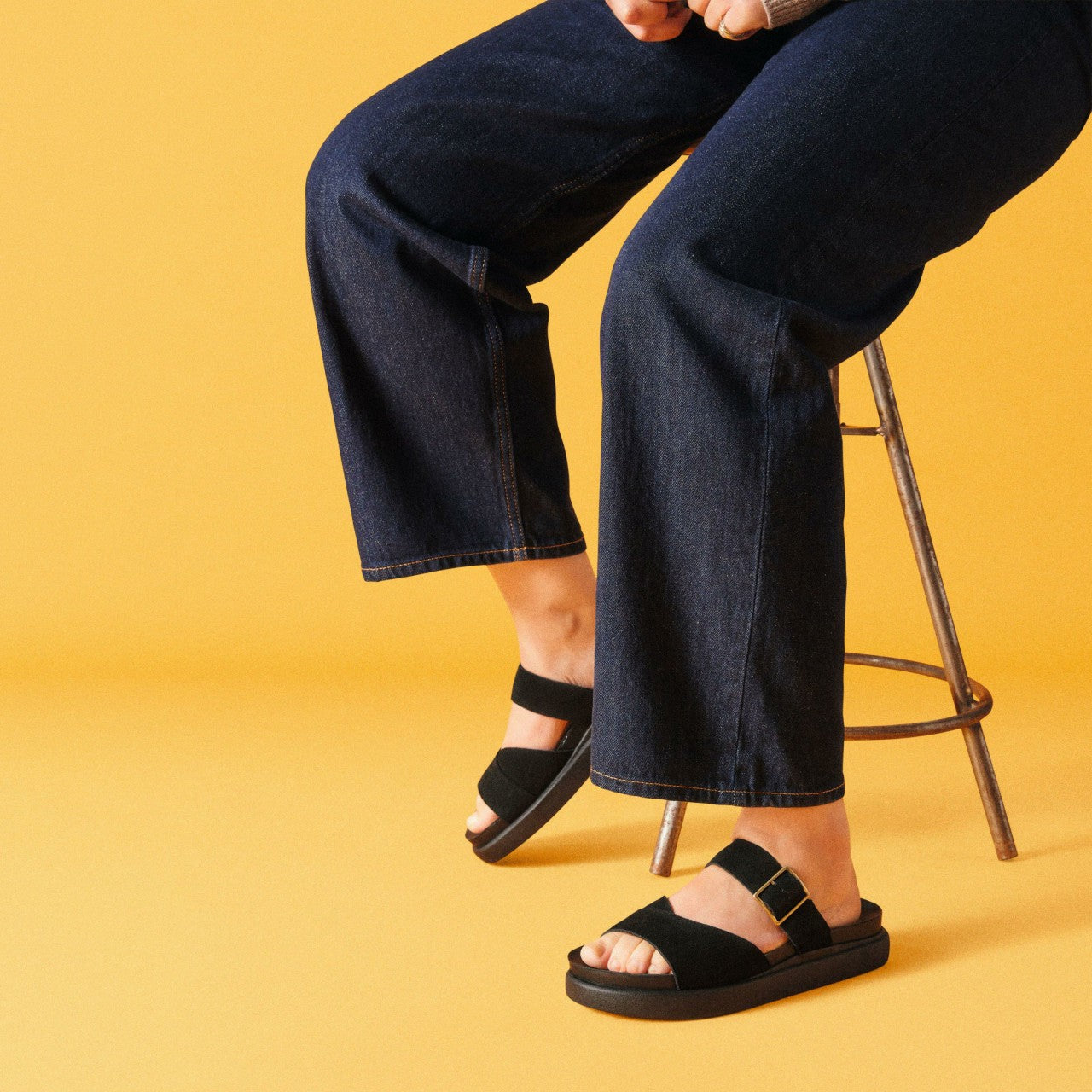 Aristella Mule Black Suede Clarks Women