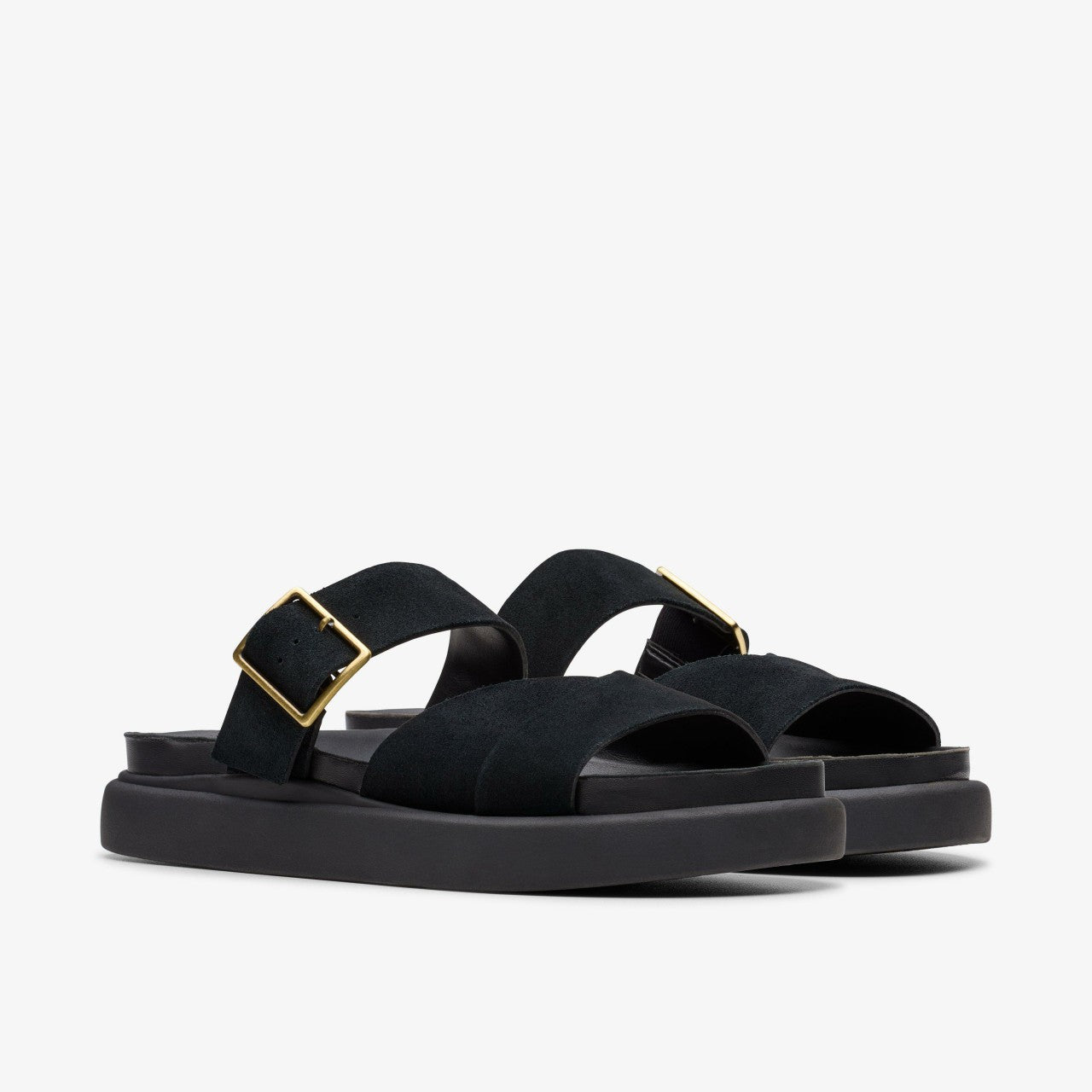 Aristella Mule Black Suede Clarks Women