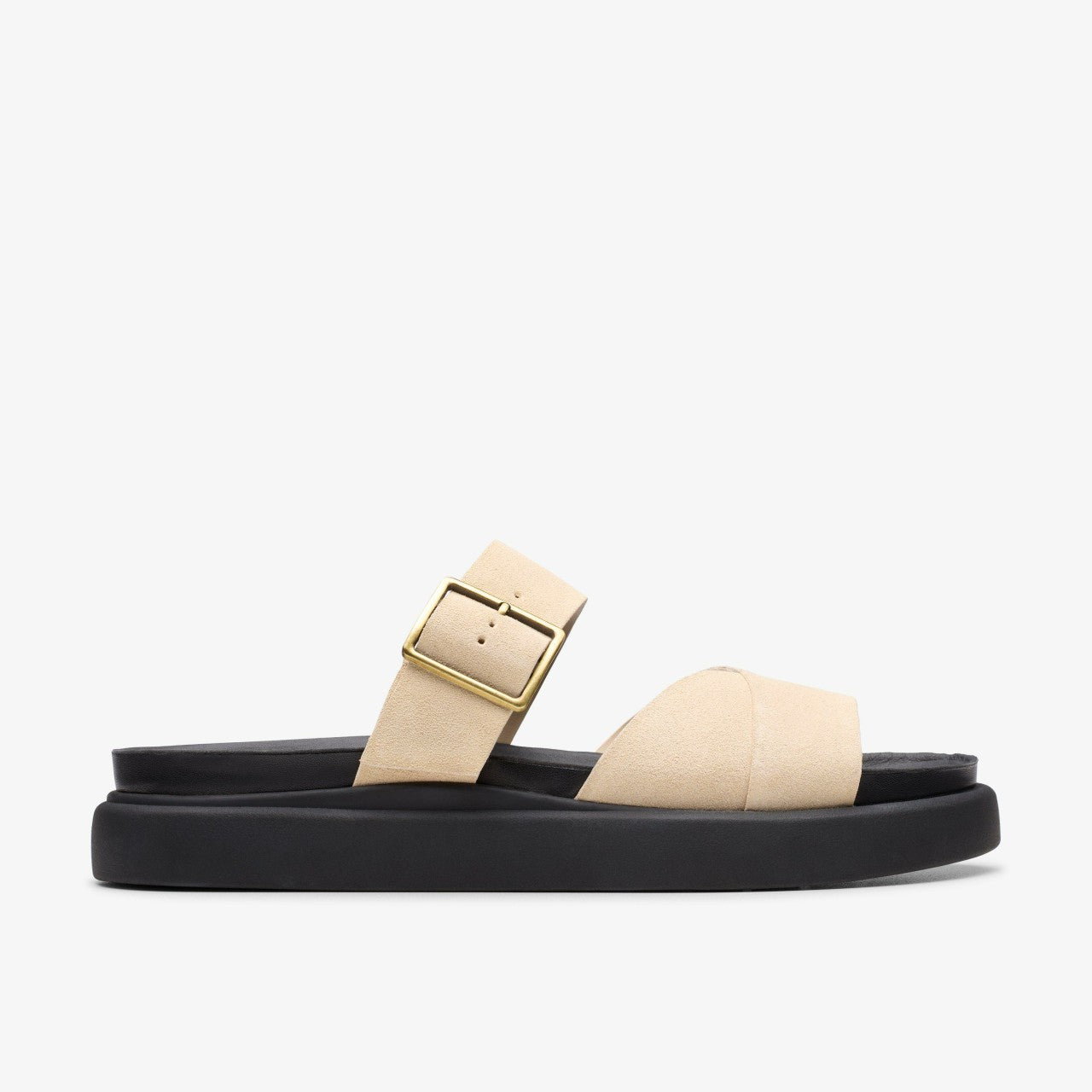 Aristella Mule Ecru Suede Clarks Women