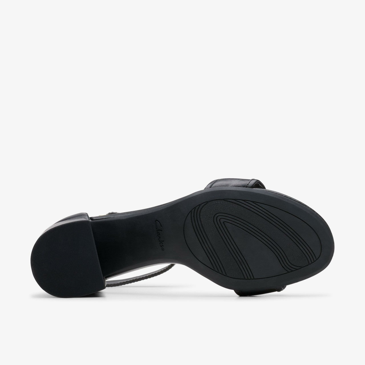 Ezoria Mae Black Leather Clarks Women