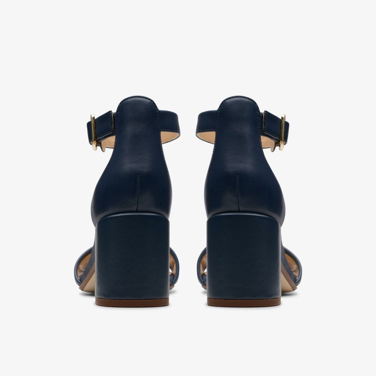 Ezoria Mae Navy Leather Clarks Women