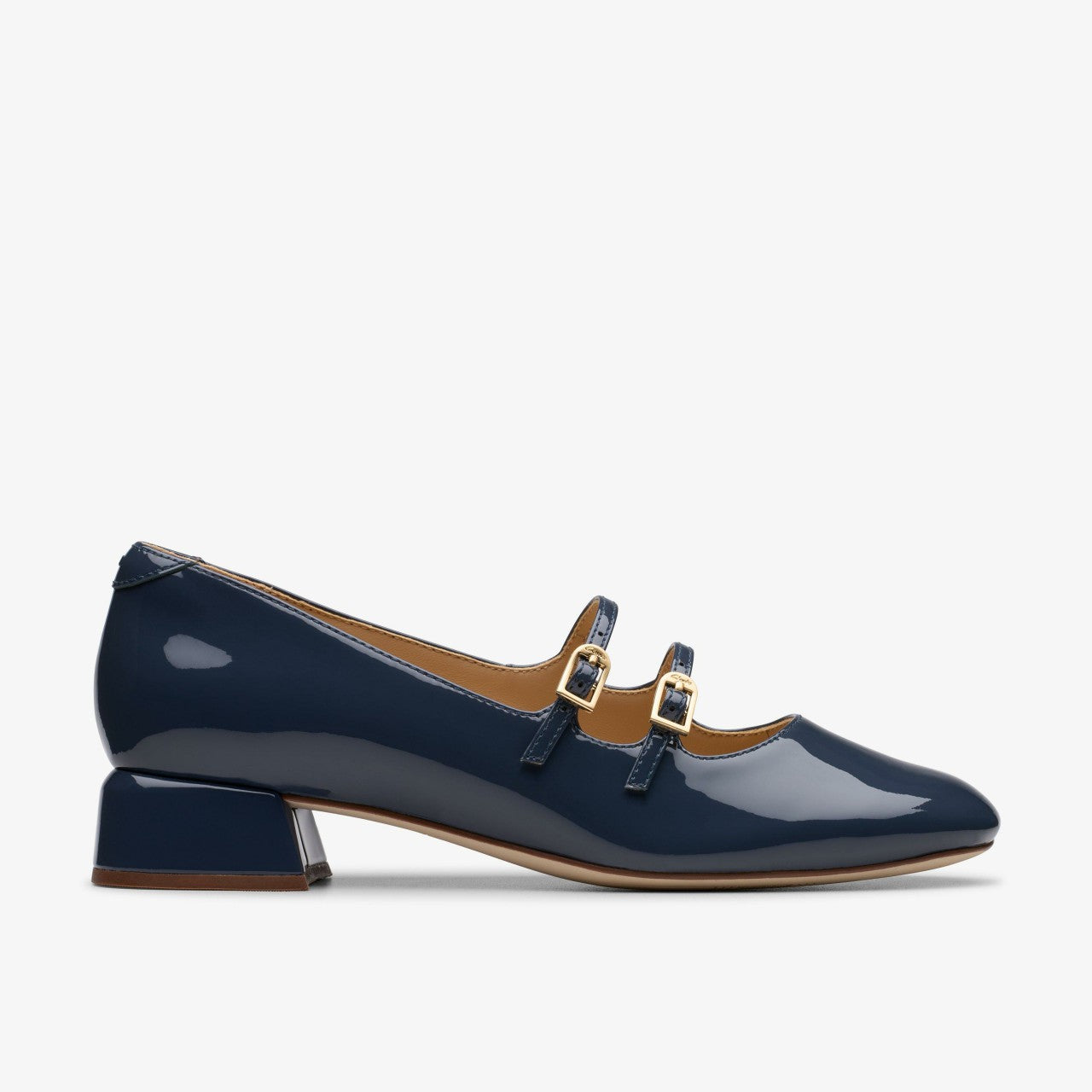 Daiss 30 Shine Navy Patent Clarks Women
