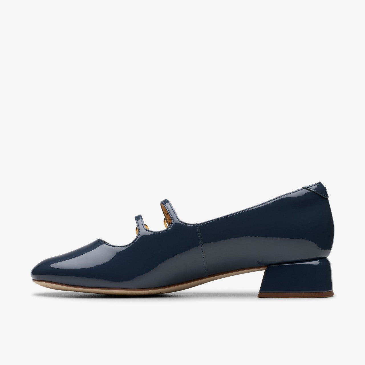 Daiss 30 Shine Navy Patent Clarks Women
