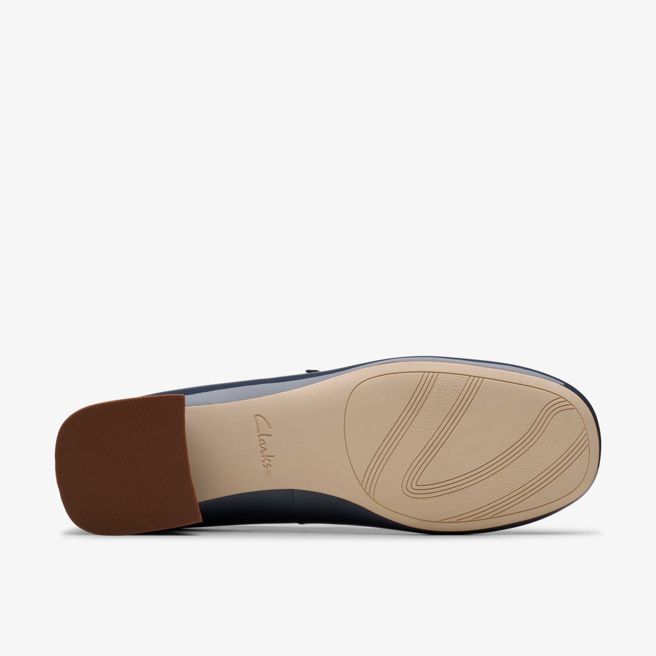Daiss 30 Shine Navy Patent Clarks Women