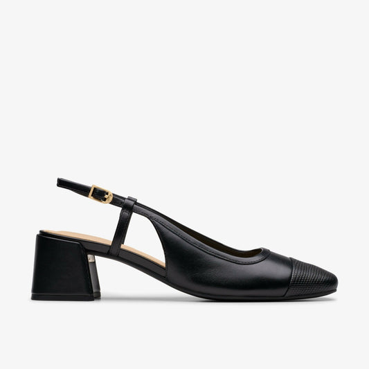 Nyta 45 Sling Black Combination Leather Clarks Women