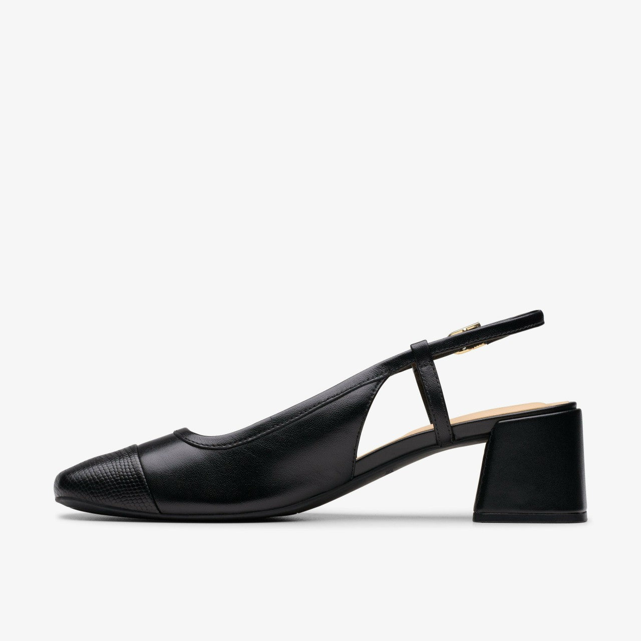 Nyta 45 Sling Black Combination Leather Clarks Women