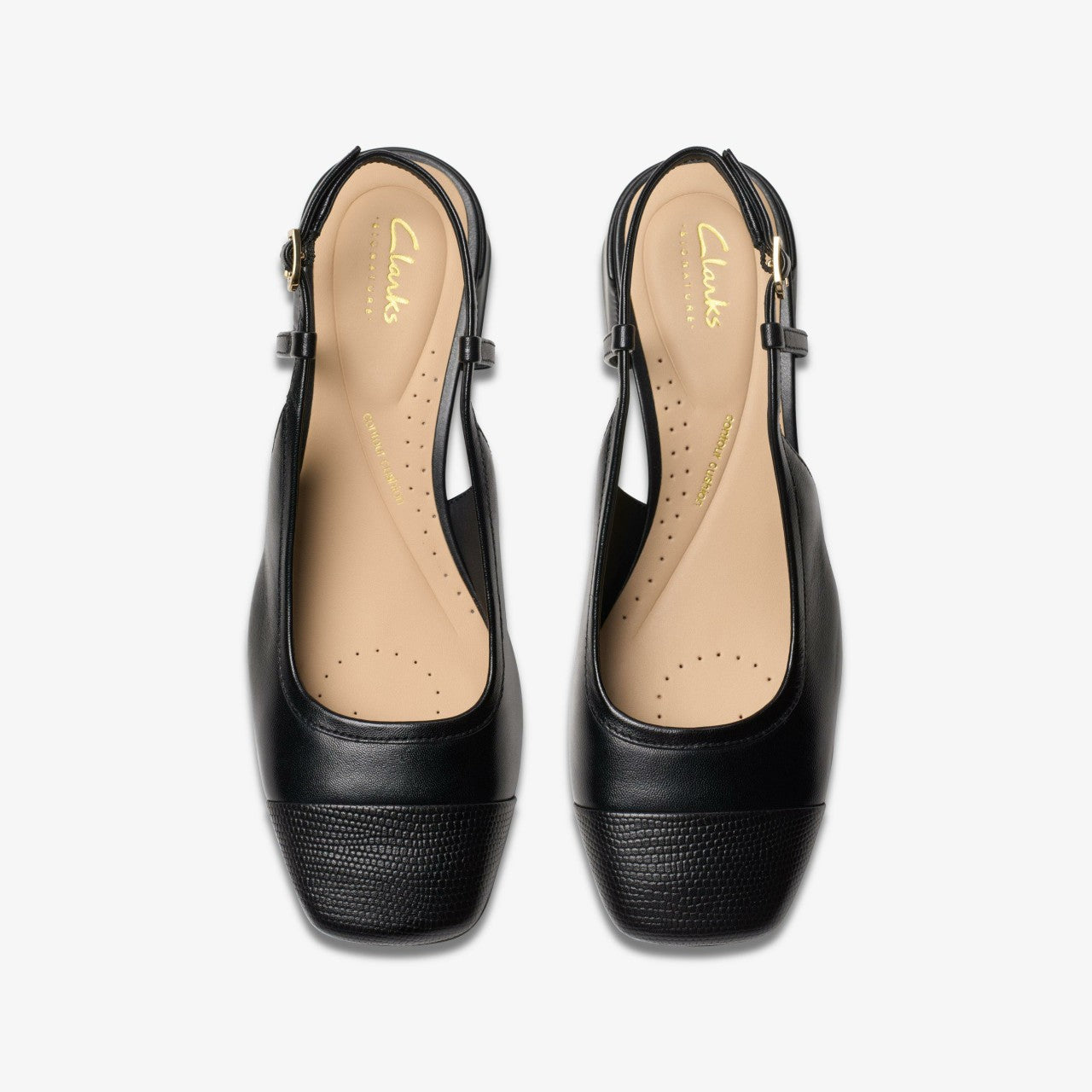 Nyta 45 Sling Black Combination Leather Clarks Women
