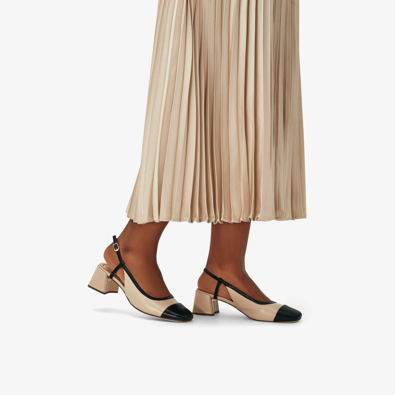Nyta 45 Sling Sand Combination Leather Clarks Women
