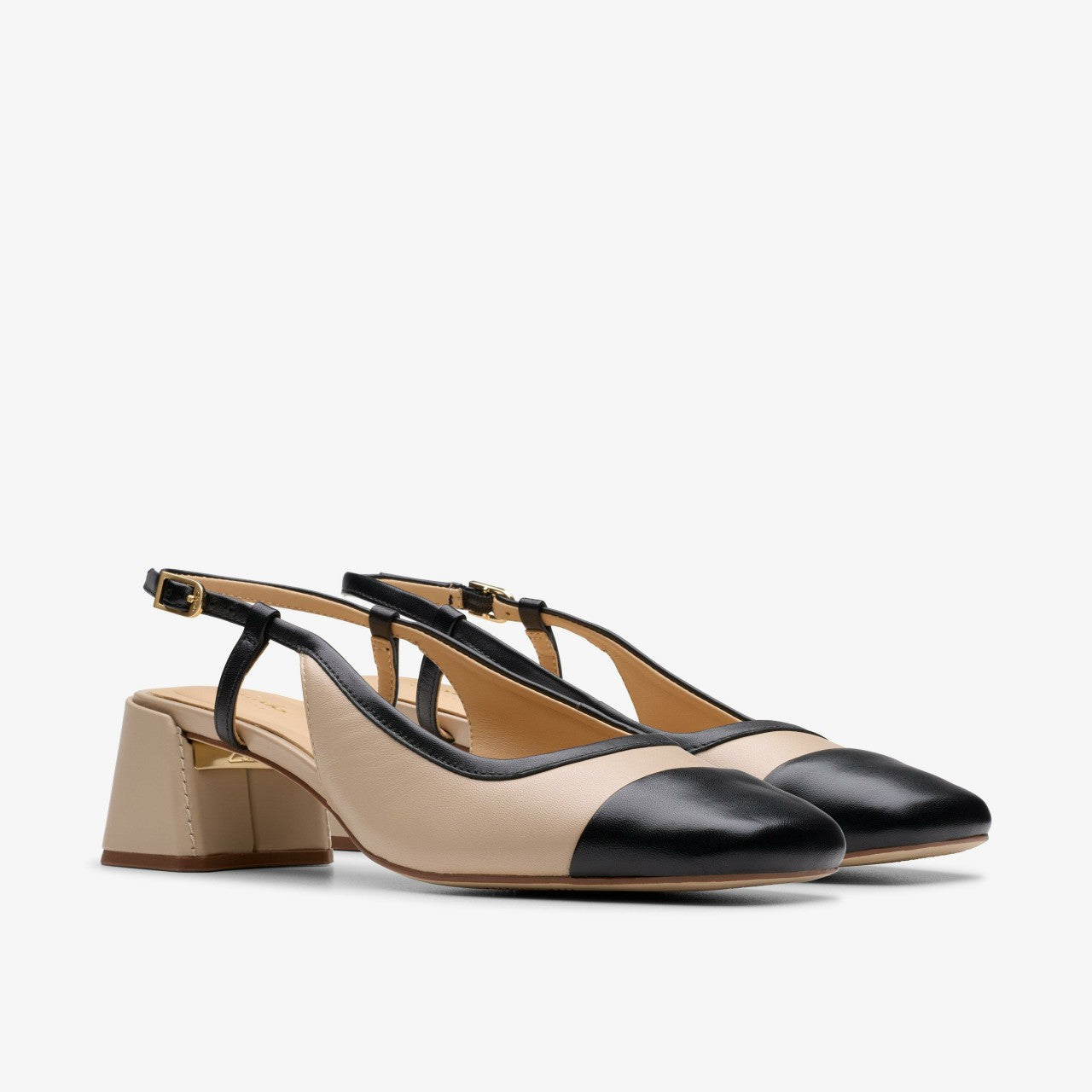 Nyta 45 Sling Sand Combination Leather Clarks Women