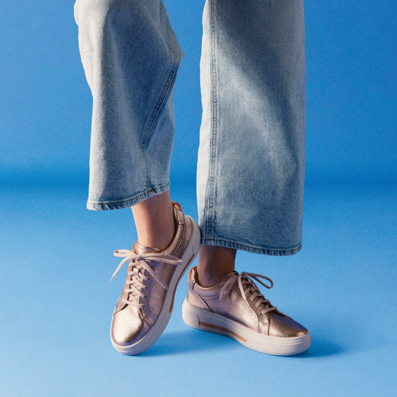 Hollyhock Walk Copper Metallic Clarks Women