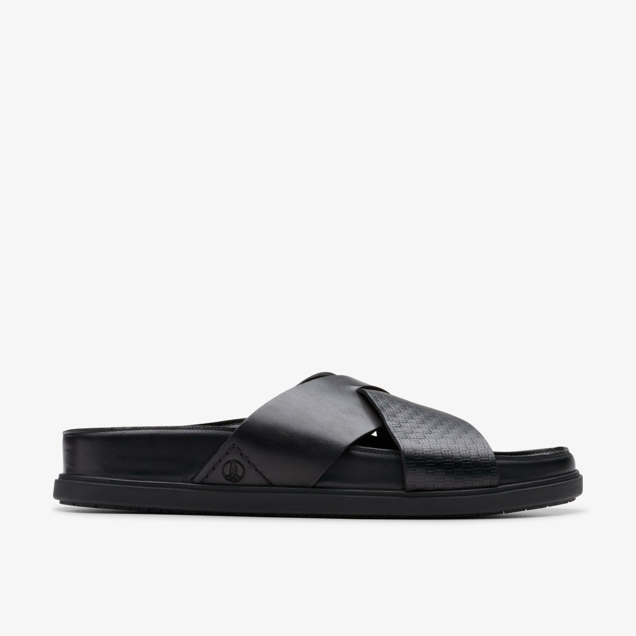 Torford Cross Black Leather Clarks Men