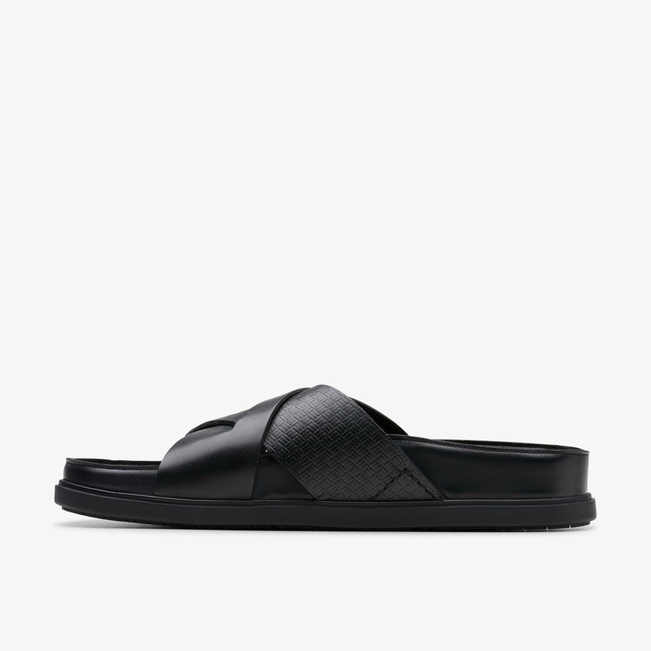 Torford Cross Black Leather Clarks Men