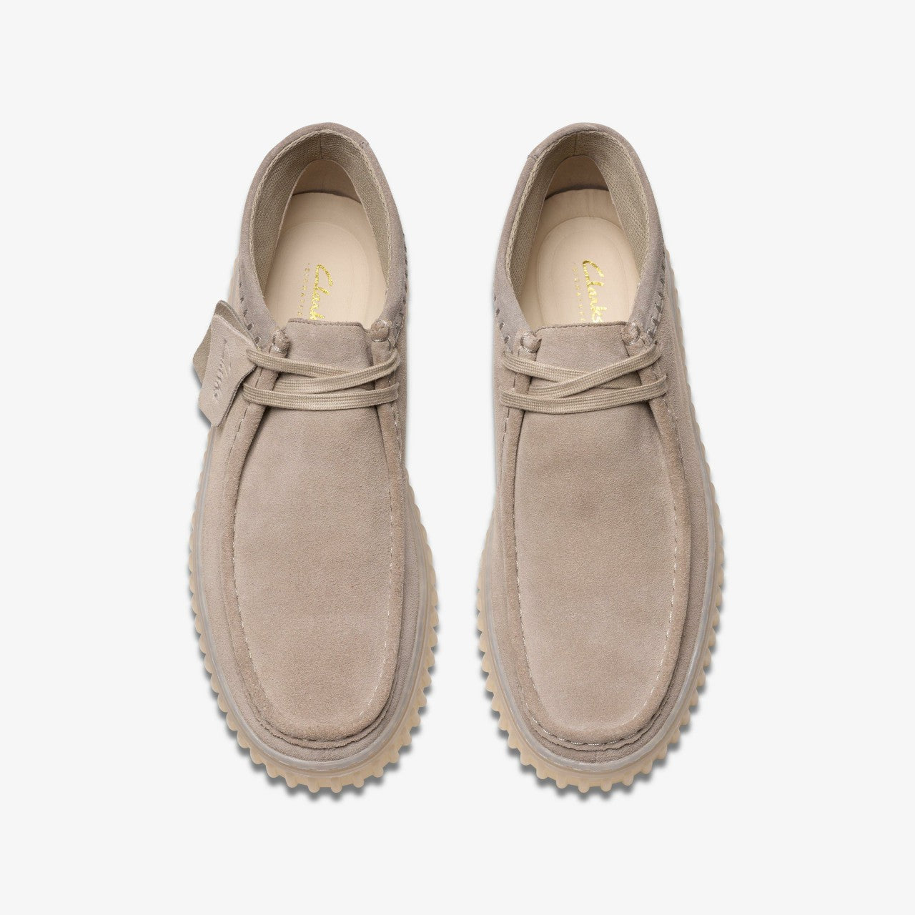 Torhill Hi Light Grey Suede Clarks Men