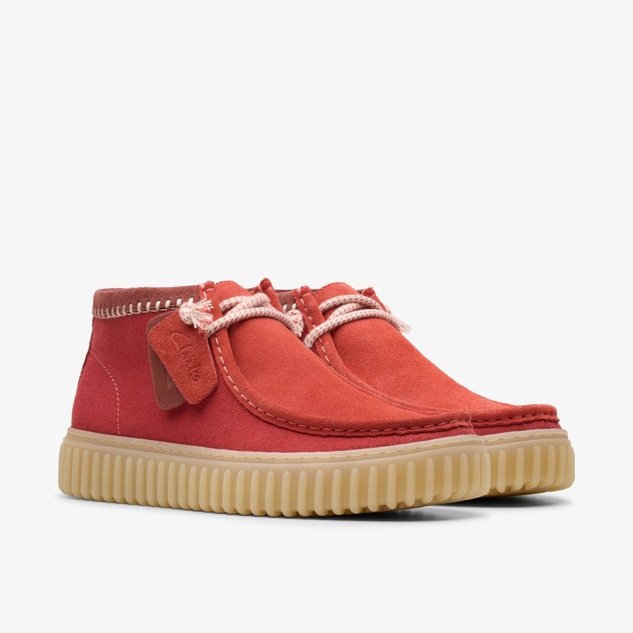 Torhill Hi Red Combination Clarks Men