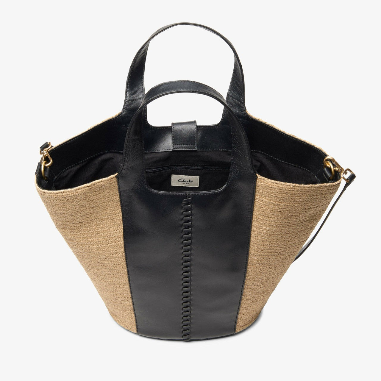 Summery Large Black Combination Clarks Women