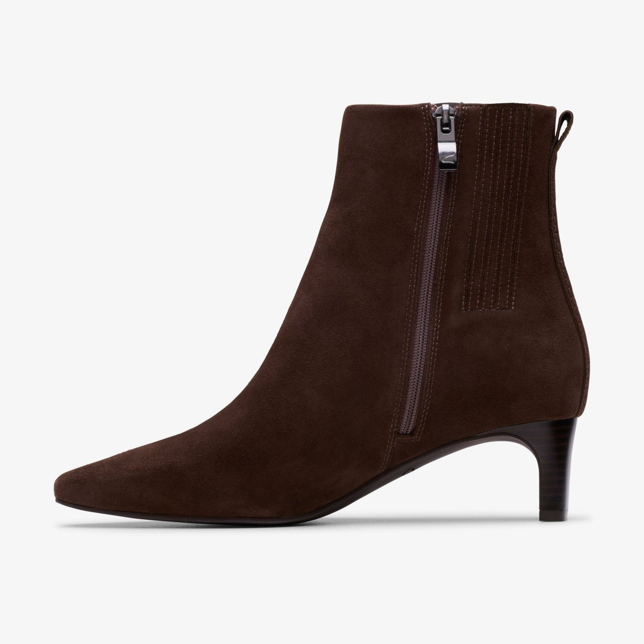 Edina Up Dark Brown Suede Clarks Women
