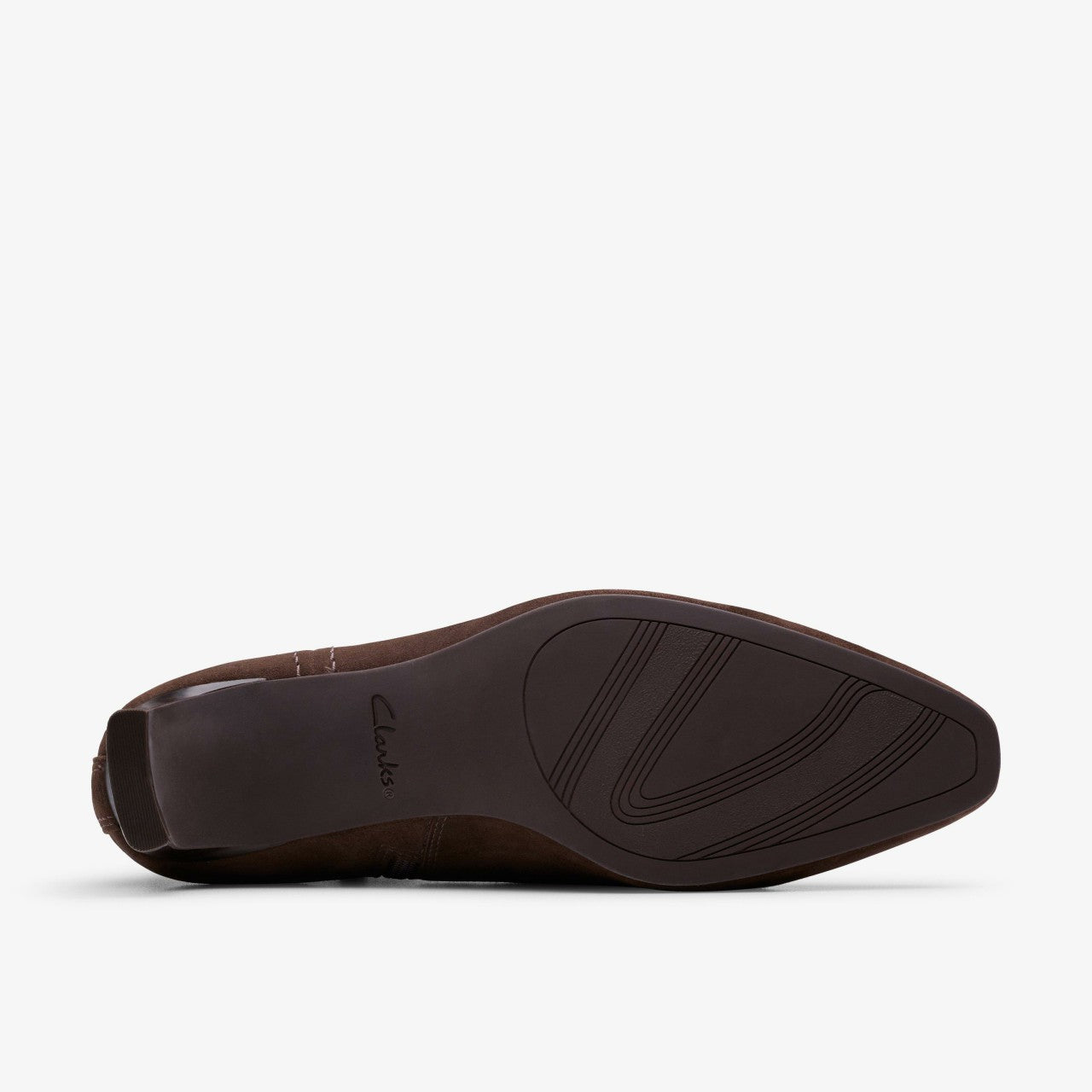 Edina Up Dark Brown Suede Clarks Women