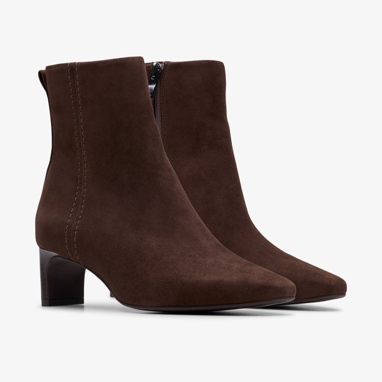 Edina Up Dark Brown Suede Clarks Women