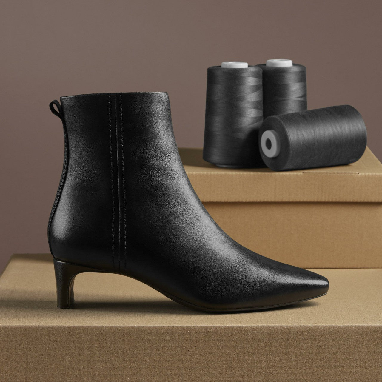 Edina Up Black Leather Clarks Women