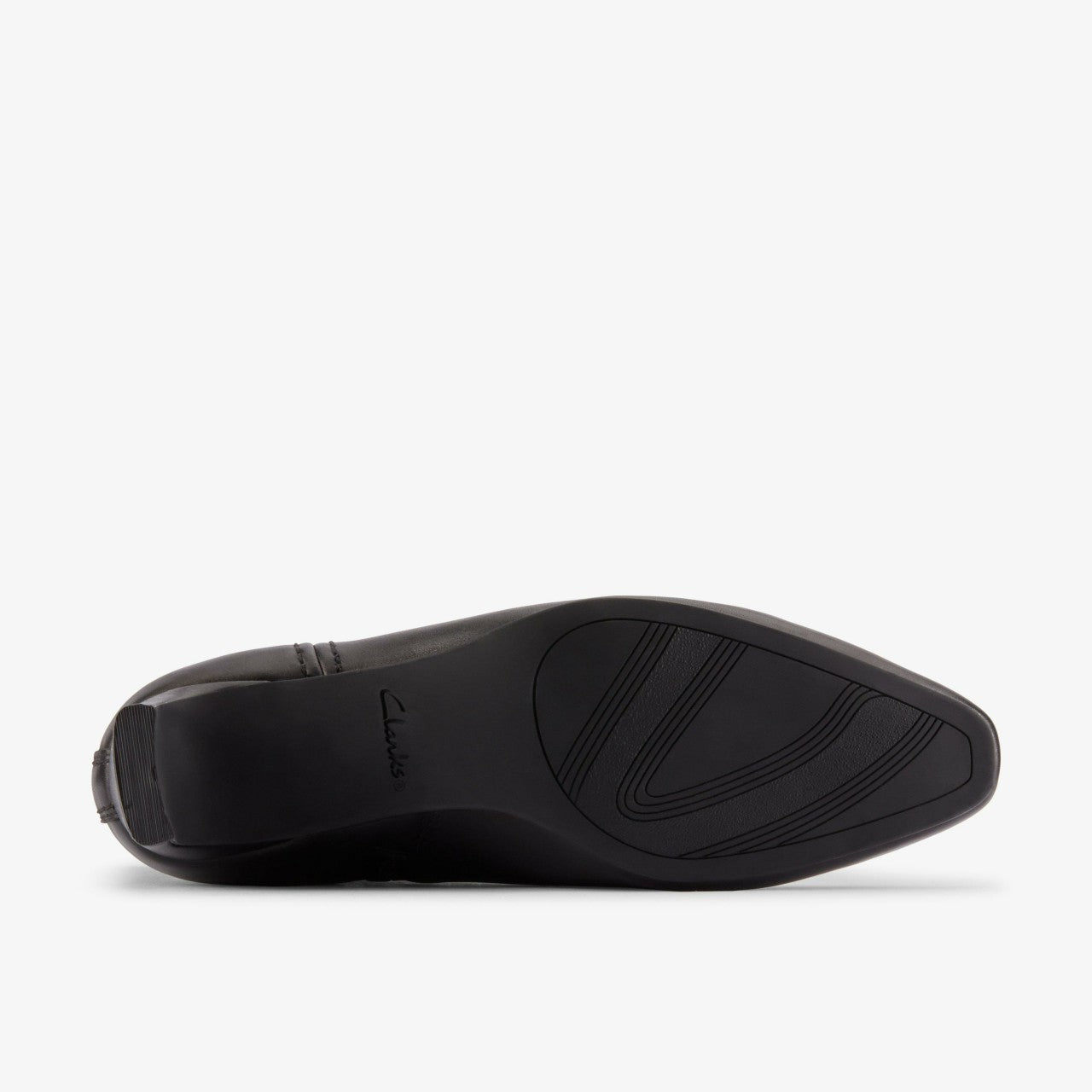 Edina Up Black Leather Clarks Women