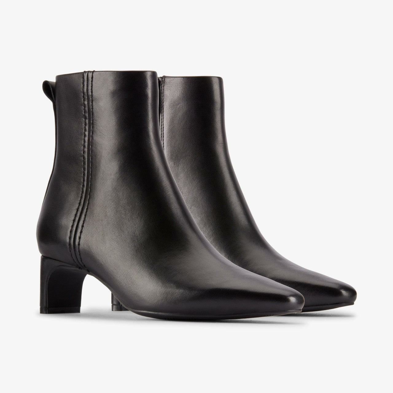 Edina Up Black Leather Clarks Women
