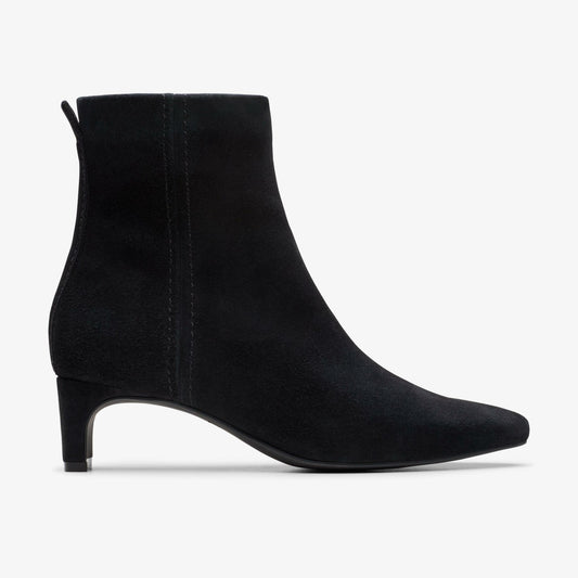 Edina Up Black Suede Clarks Women