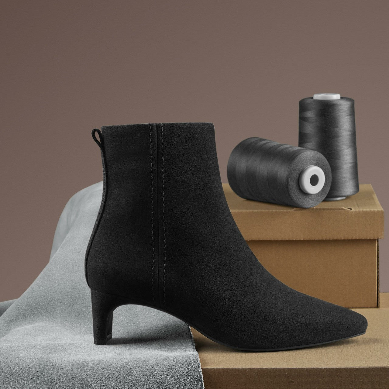 Edina Up Black Suede Clarks Women