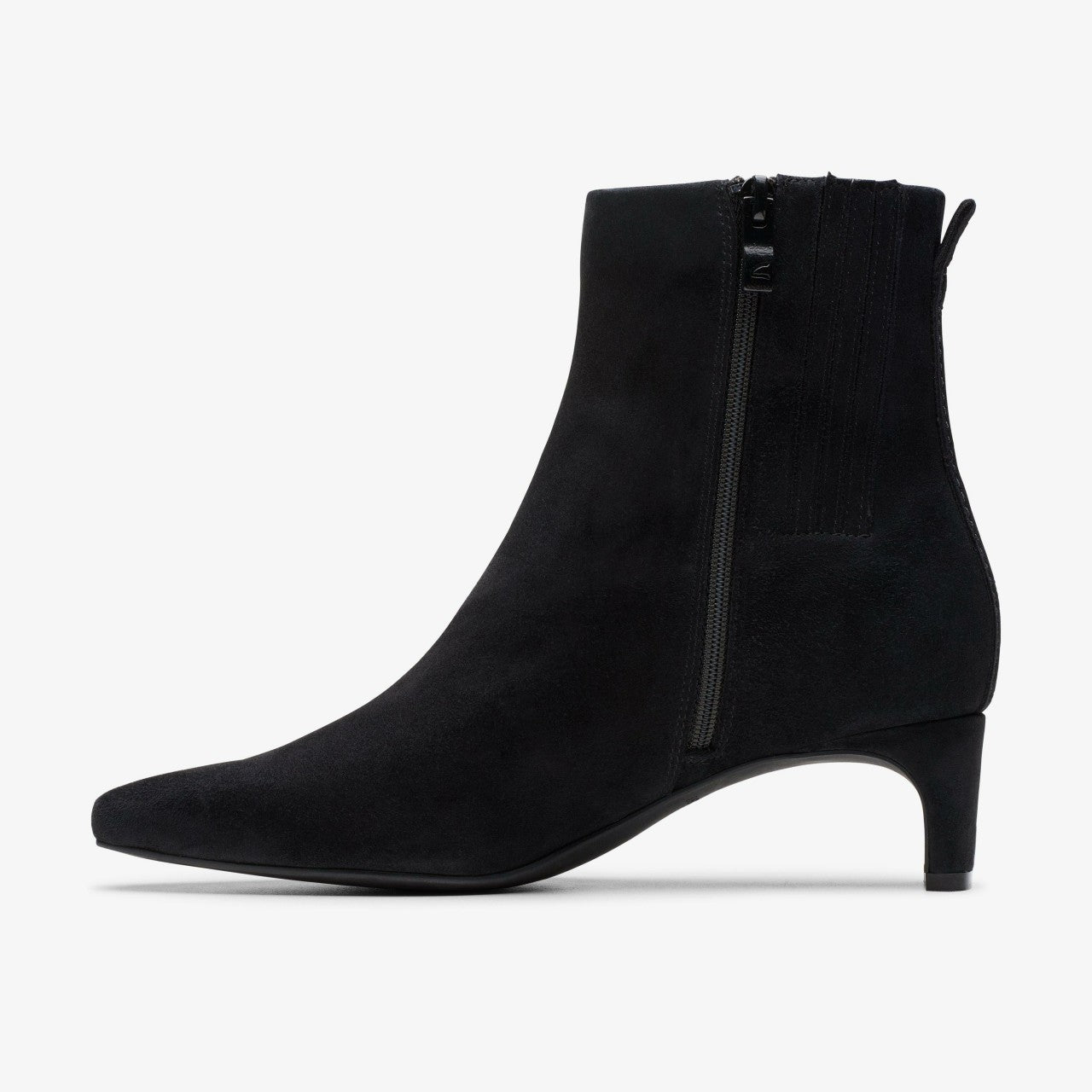 Edina Up Black Suede Clarks Women