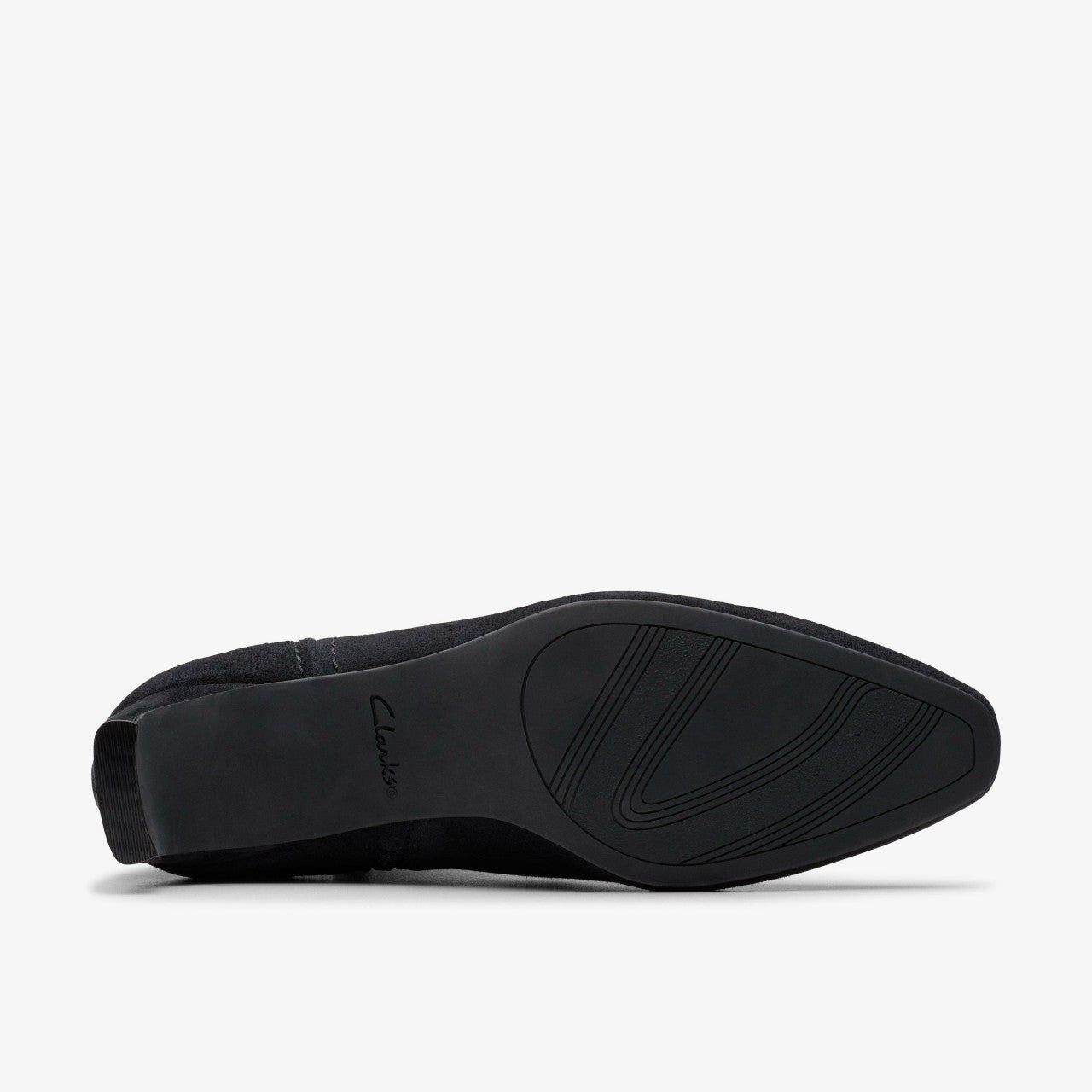 Edina Up Black Suede Clarks Women