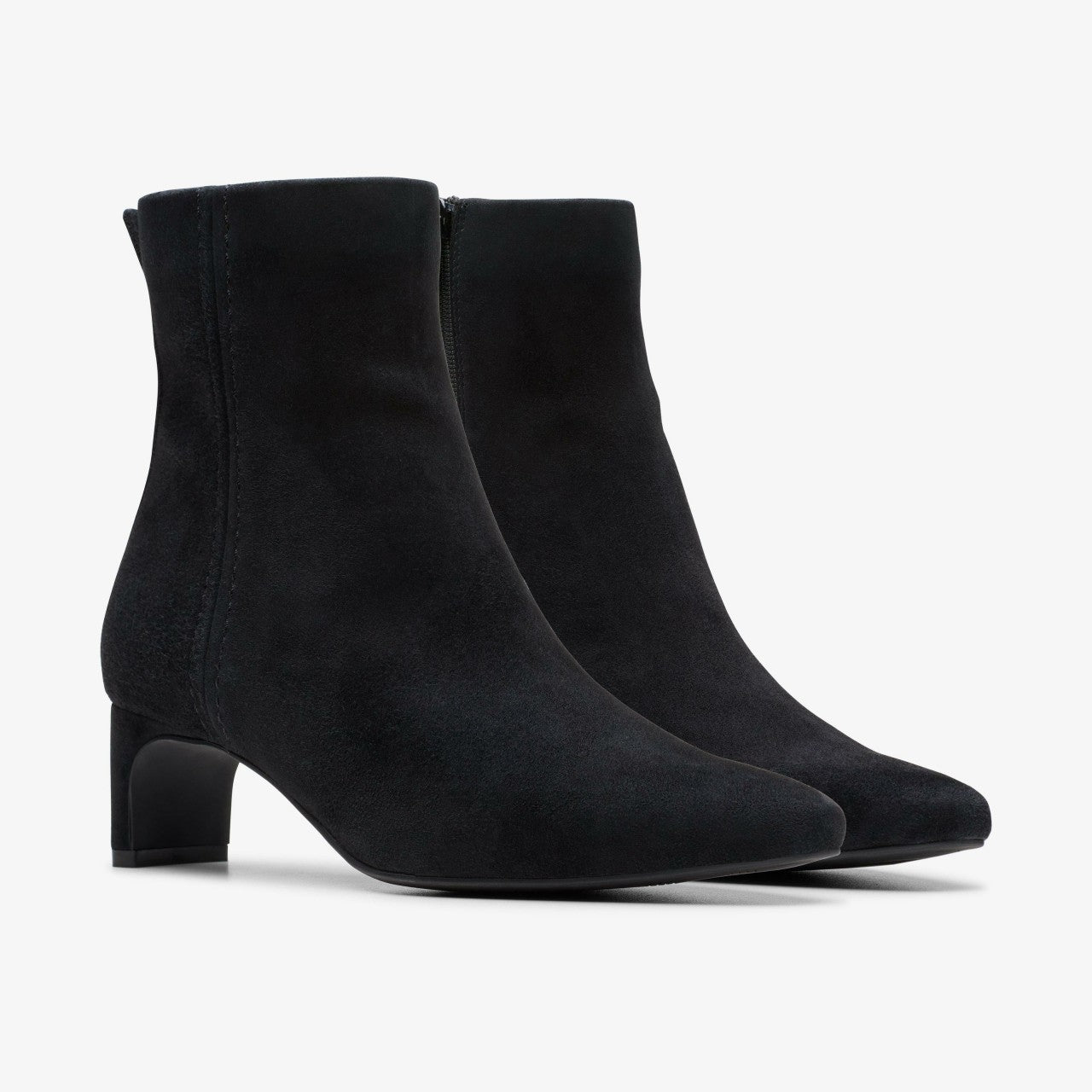 Edina Up Black Suede Clarks Women