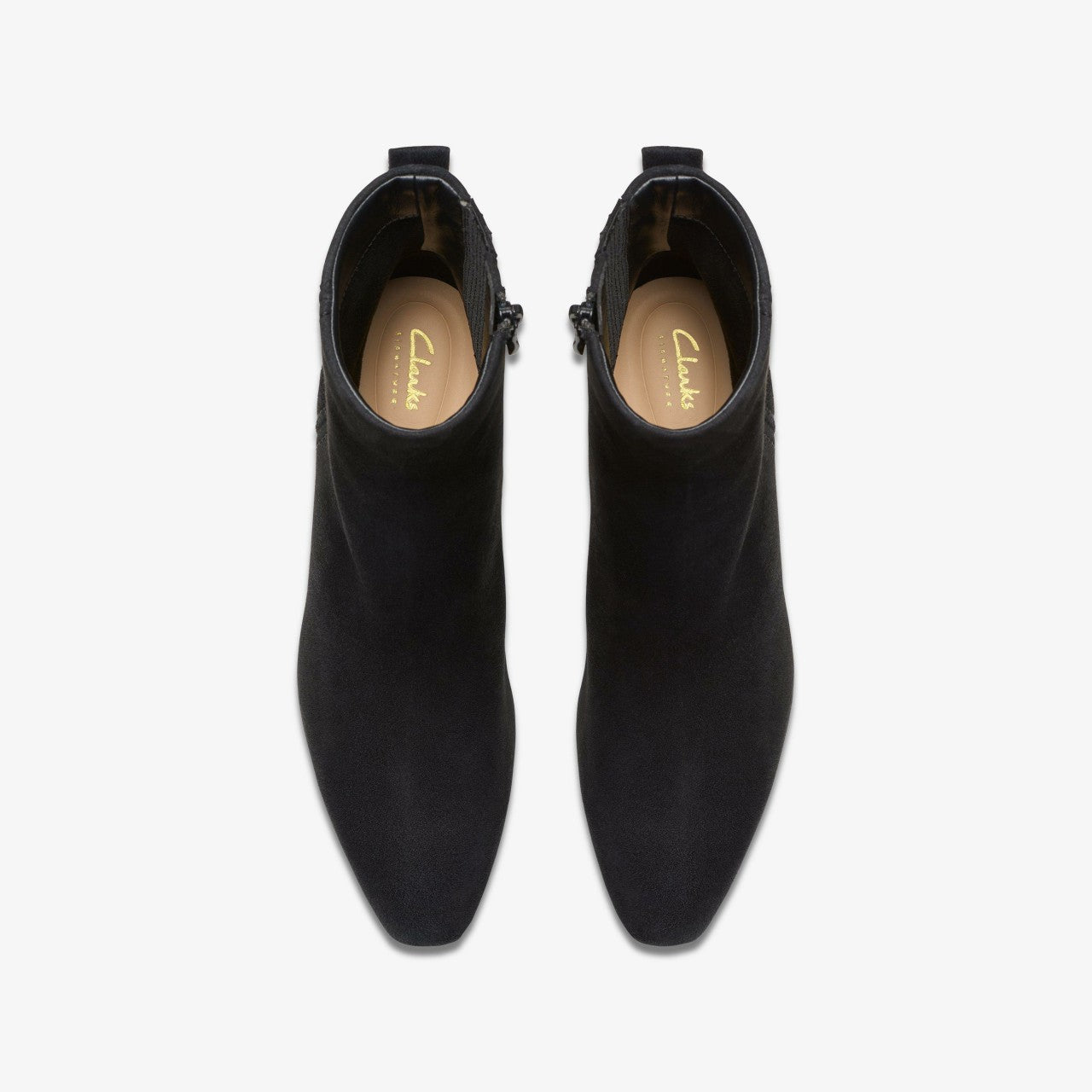 Edina Up Black Suede Clarks Women