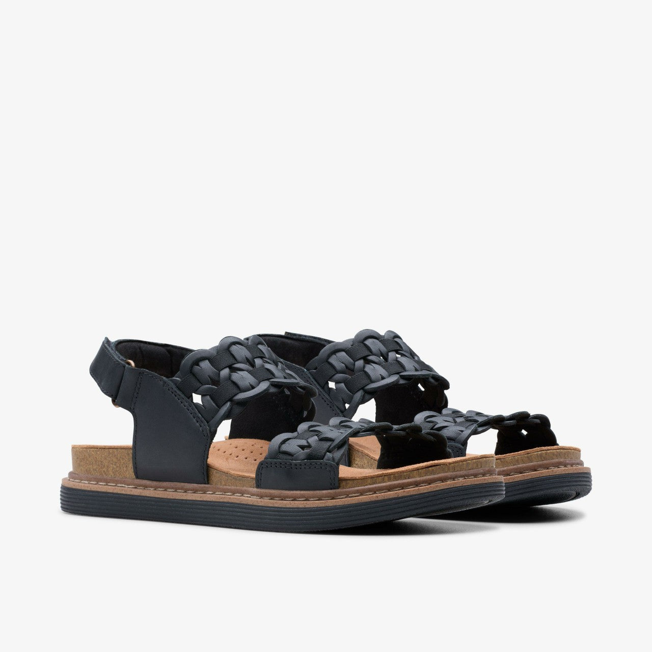 Arwell Glide Black Combination Clarks Women