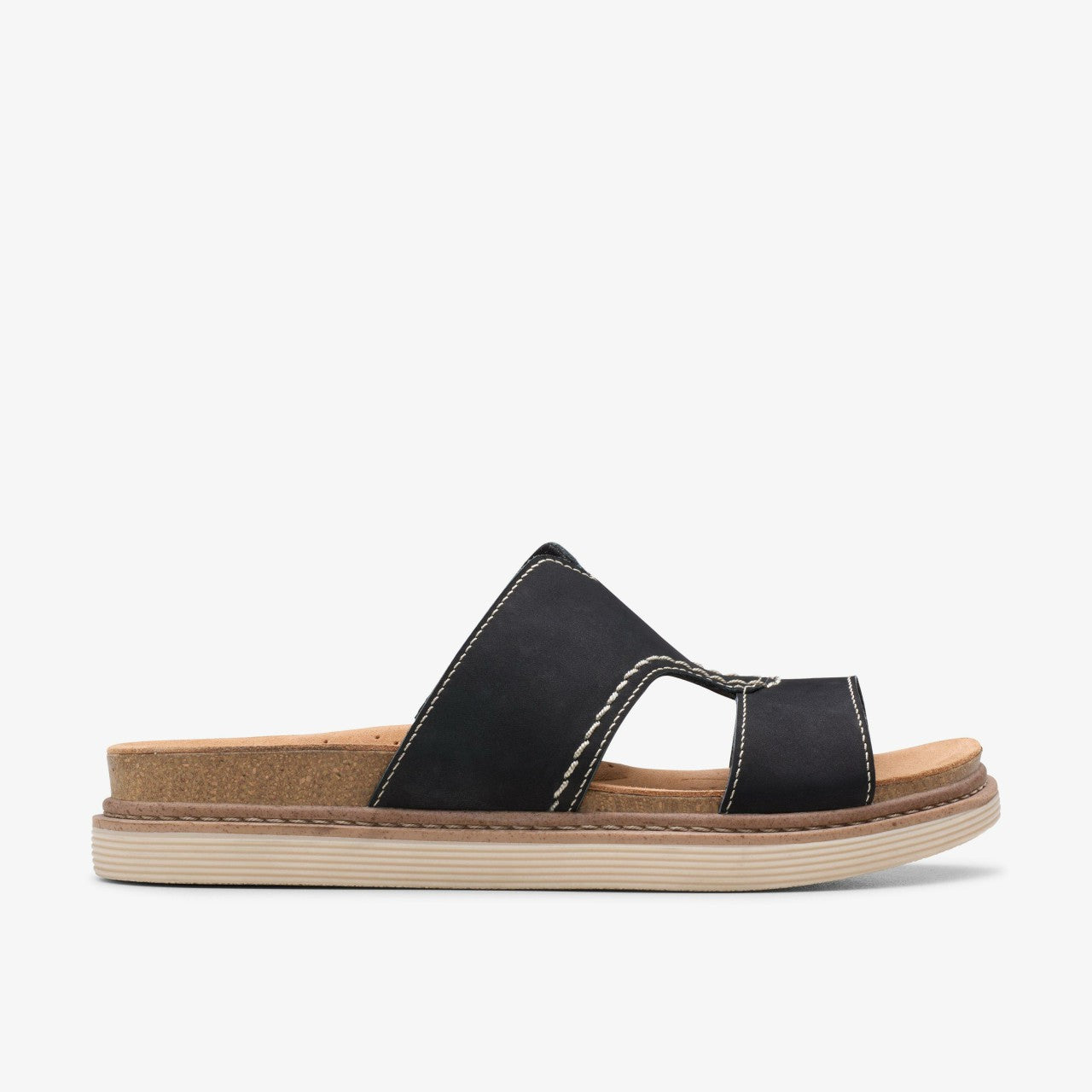 Arwell Walk Black Nubuck Clarks Women