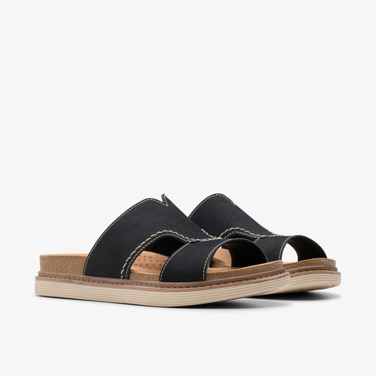 Arwell Walk Black Nubuck Clarks Women