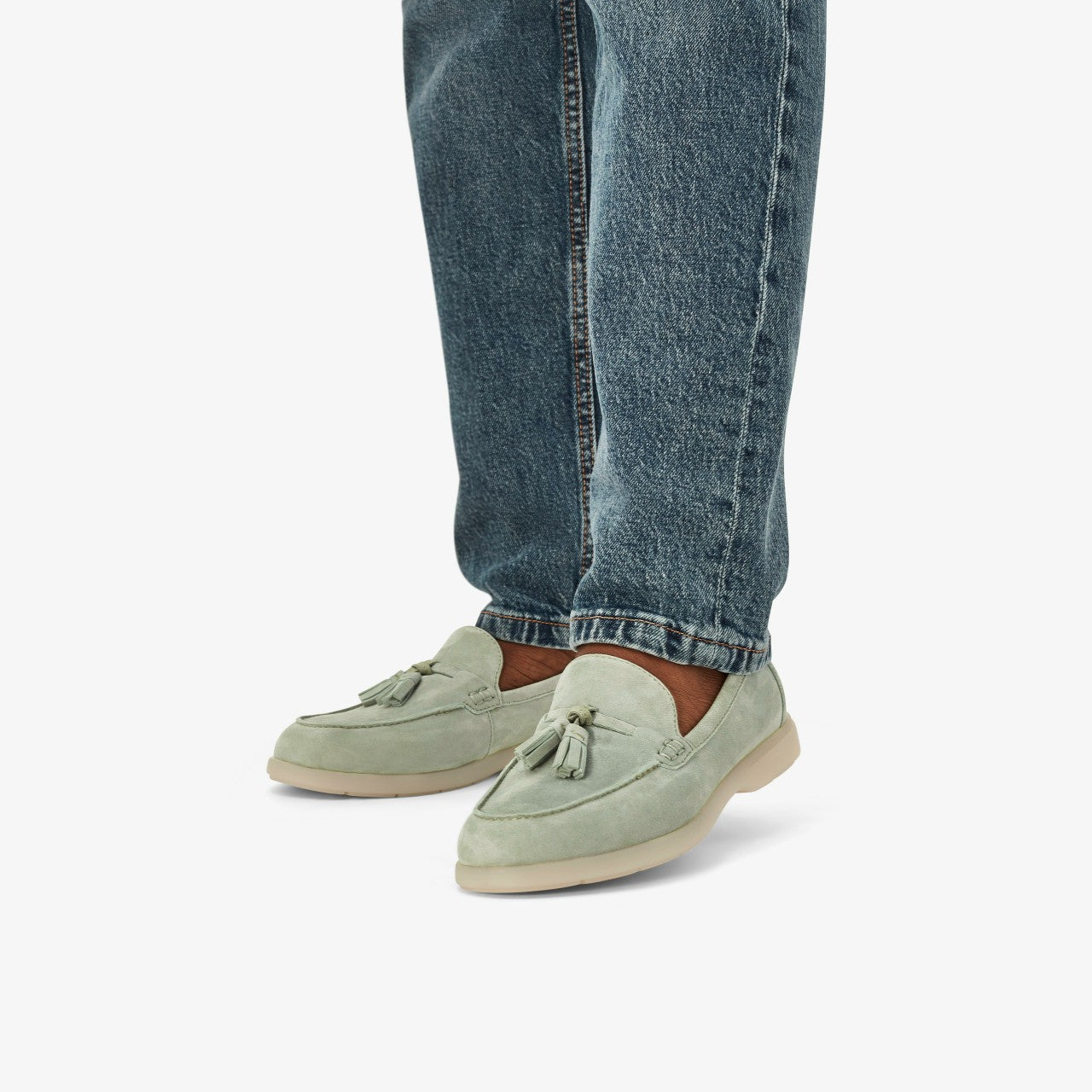Narini Edge Light Green Suede Clarks Women