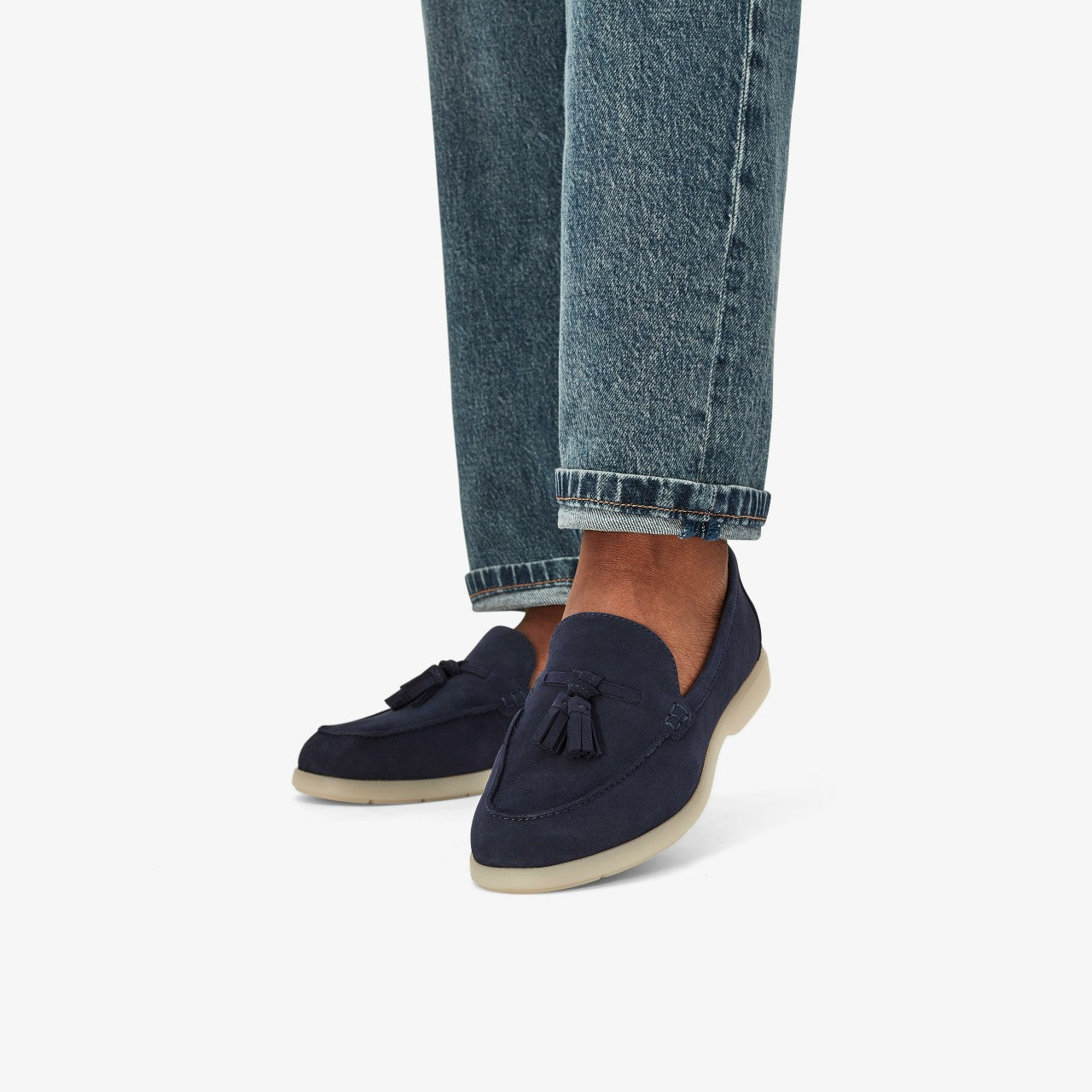 Narini Edge Navy Suede Clarks Women
