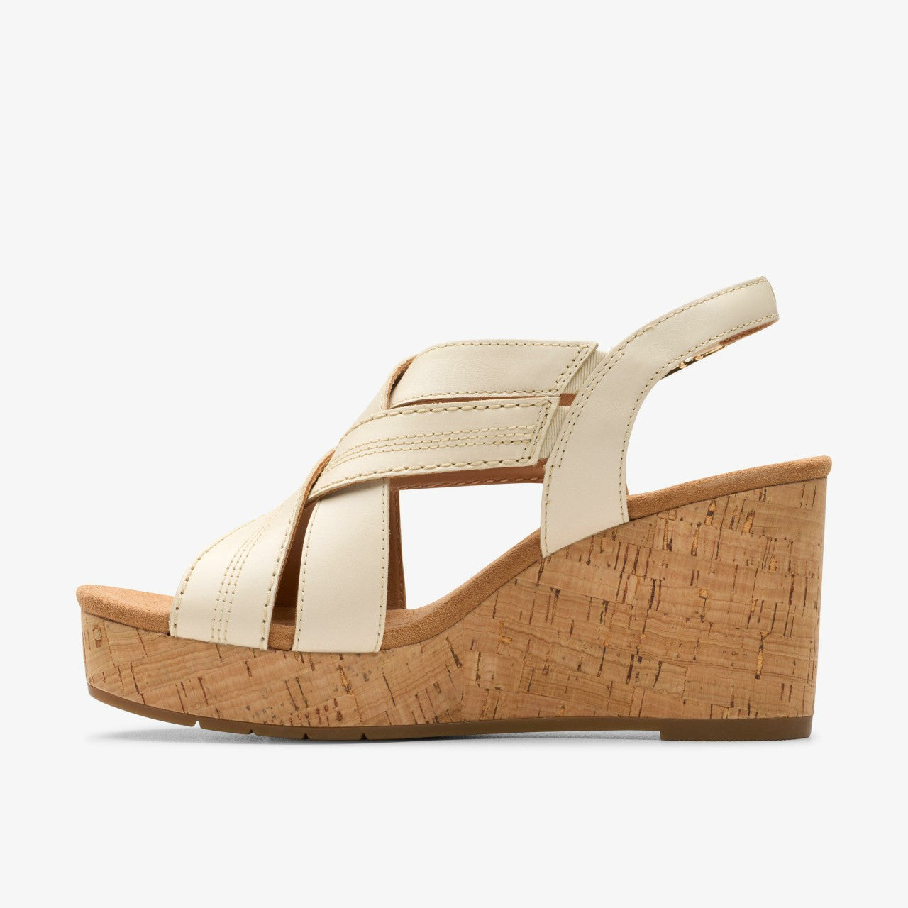 Sabina Sling Cream Leather Clarks Women