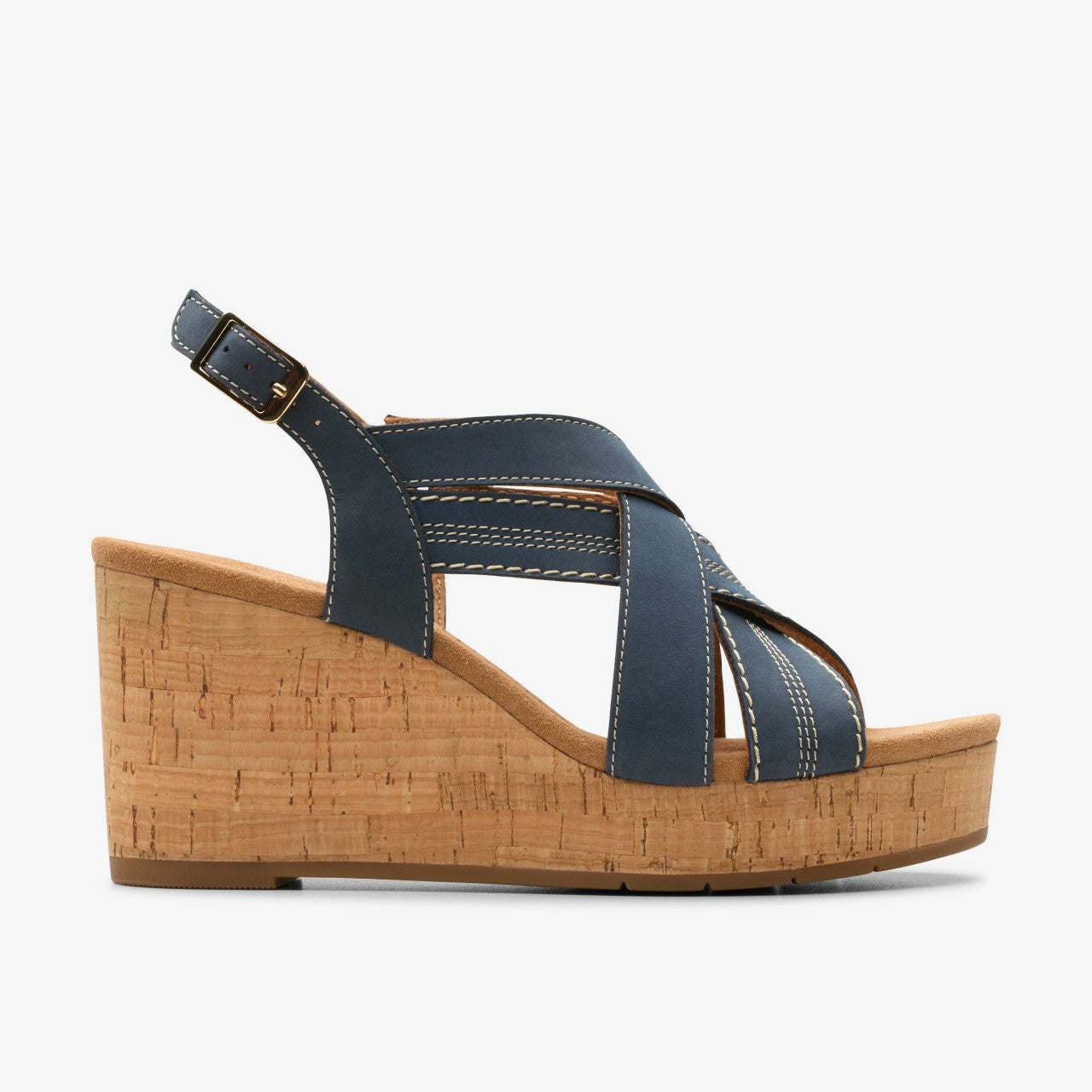 Sabina Sling Navy Nubuck Clarks Women